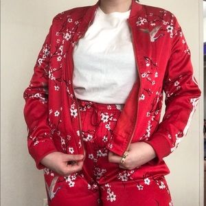 Fashion Nova Cherry Blossom track jacket